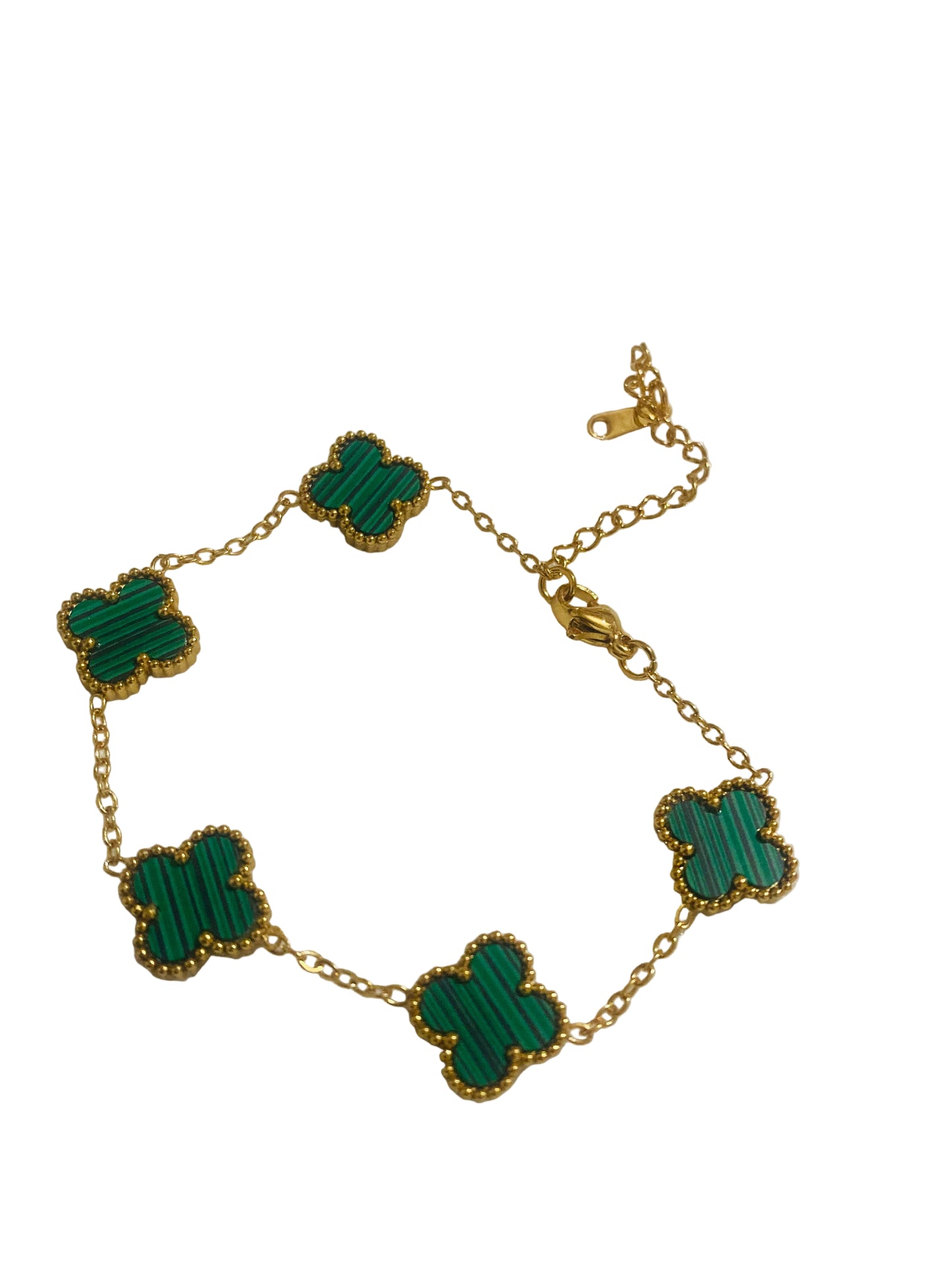 Pulsera flores verdes