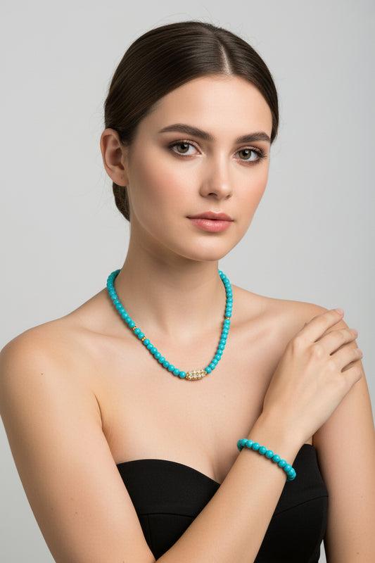 Collar turquesa