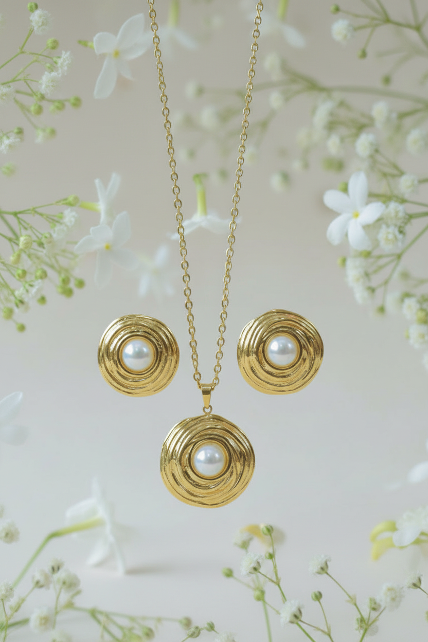 Set perlas acero inoxidable