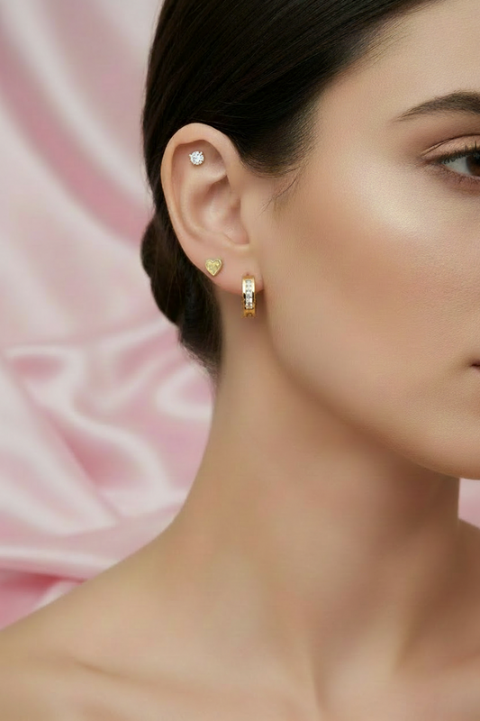 Broqueles y Huggies acero inoxidable